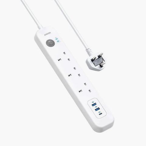 Anker PowerExtend USB-C 6-IN-1 PowerStrip - White