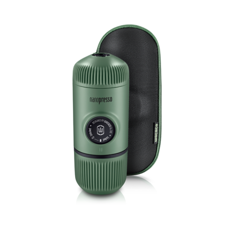 Wacaco Nanopresso Elements Portable Coffee Machine+Carrying Bag+Ns Adapter - Moss Green
