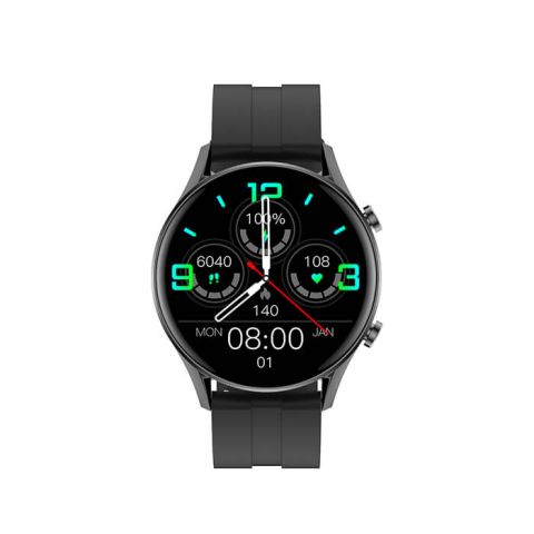 TOTULife Smart Watch Talk With Metal Strap - Black
