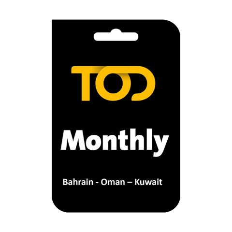 TOD Monthly Subscription Bahrain - Oman - Kuwait (Tier 1B)