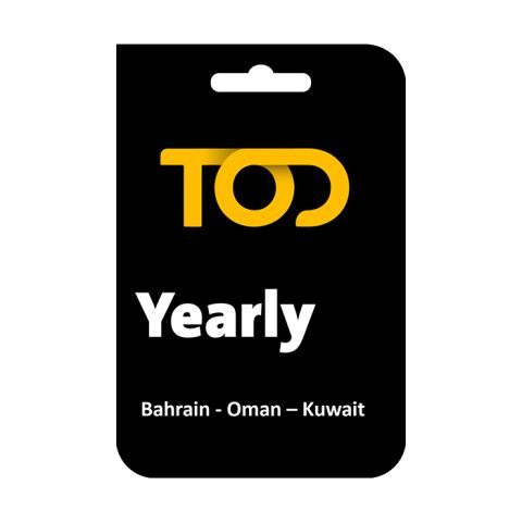 TOD Yearly Subscription Bahrain - Oman - Kuwait (Tier 1B)