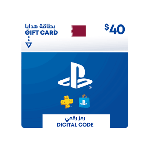 بطاقة شبكة ألعاب بلاي استيشن 40 دولار أمريكي (متجر قطر فقط)