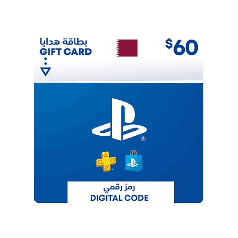 بطاقة شبكة ألعاب بلاي استيشن 60 دولار أمريكي (متجر قطر فقط)