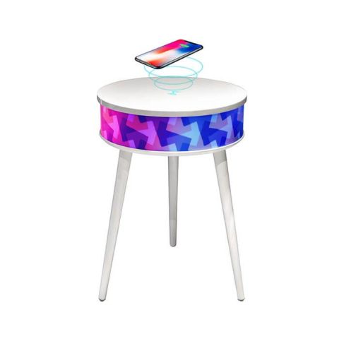 Round Table with Bluetooth Speaker & Wireless Charging(UTS-07)