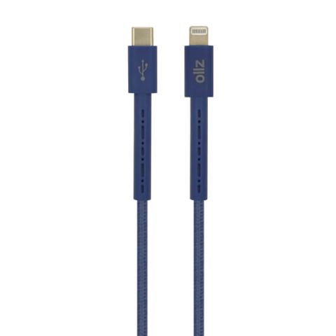 OllZ iPowerCordL.SB USB-C to Lightning PD Fast Charge Cable 1.2M-Sierra Blue