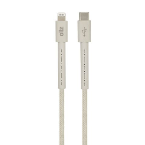 OllZ iPowerCordL.G USB-C to Lightning PD Fast Charge Cable 1.2M-Beige