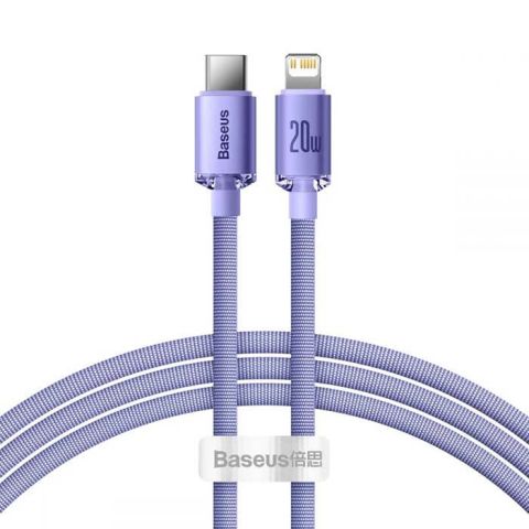 Baseus Crystal Shine Series FC Data Cable Type-C To Lightning 20W 1.2M - Purple