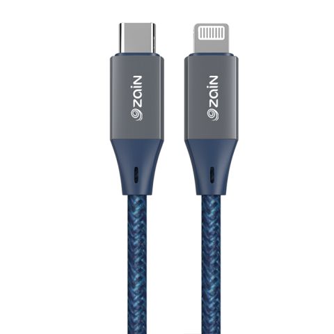 Zain ChargeLink LT USB-C to Lightning PD 1.2M Cable 27W - Navy Blue 
