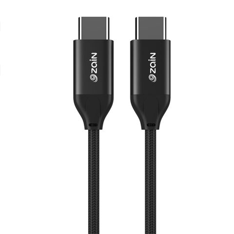 Zain ChargeLink C USB-C to USB-C Cable 100W - Black