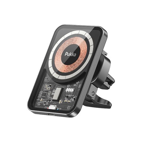 Pukka P-TransMount  MagSafe Wireless Car Charger - Transparent 