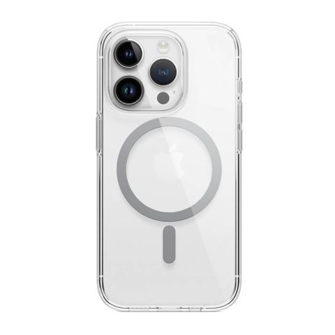 Elago iPhone 15 Pro MagSafe Magnetic Hybrid Case - Clear Gray