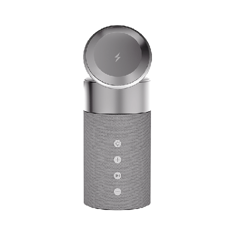 Ollz Powerwave Magsafe Wireless Charger With Bluetooth Speaker & LED Lamp