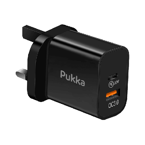 Pukka Chargport20 20 Watt Wall Charger Black
