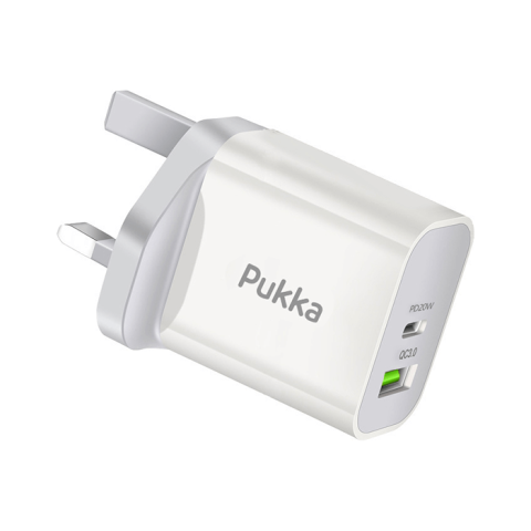 Pukka Chargport20 20 Watt Wall Charger White