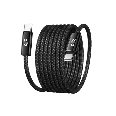 OllZ Elastic.CC Magnetic Springy USB-C to USB-C 240 Watt 1.5 m
