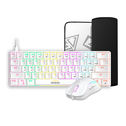 Gamdias Hermes E4 3-in-1 Combo Wired Keyboard, Mousepad & Mouse
