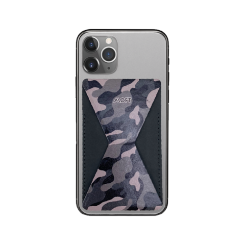 Moft Phone Stand With Card Holder - Camo Steel
