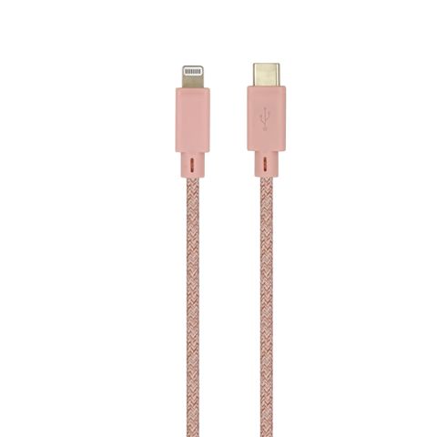 OllZ MFi Premium TPE Housing USB-C to Lightning PD Fast Charge Cable 1.2m - Pink
