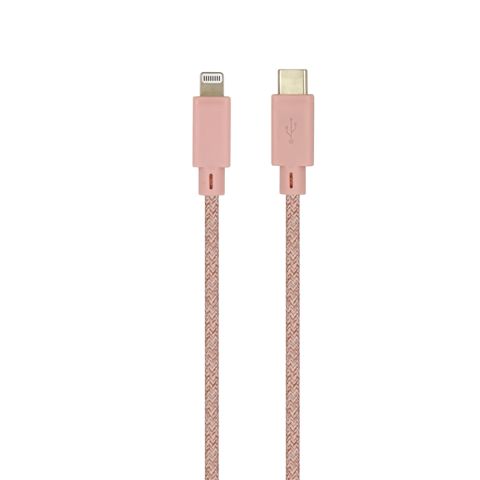 كابل شحن يدعم الشحن السريع من USB-C الى لايتننج PD بطول 1.2 م - من شركة أولز - وردي