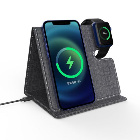 OllZ POWERBASEPAD 3 in 1 Foldable Wireless Charger Station