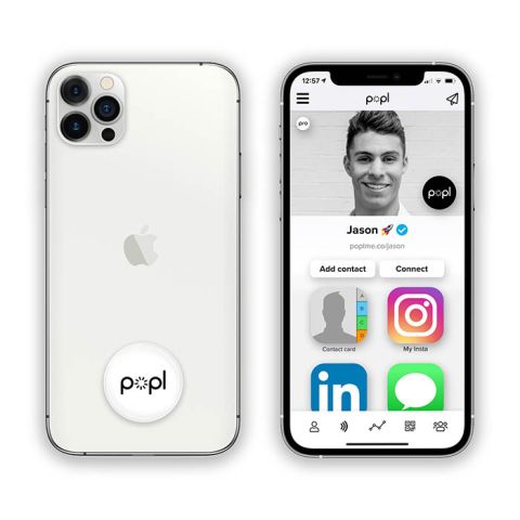 Popl Mobile Phone Grip - White