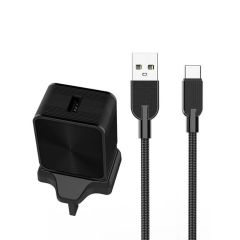 شاحن منزلي P.U12SC مع كابل شحن  USB-C من شركة بوكا