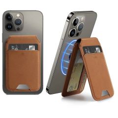 OllZ Osnap Magnetic Stand & Wallet - Brown
