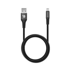 Baykron Premium 1.2M USB-A to Lightning Cable, Apple MFI Certified, Ultra Durable Bullet-Proof - Black