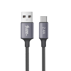 fuze F.ArmourCA USB-A to USB-C Cable-Black