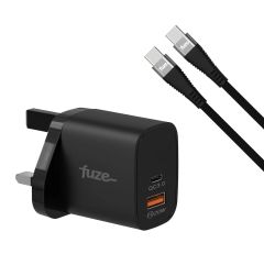 fuze PowerCube20CC Wall Charger 20 Watt with USC-C to USB-C Cable