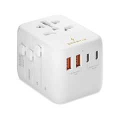 Smart Premium 35W PD International Travel Adaptor - White