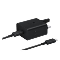 Samsung شاحن 45 واط مع كابل USB-C أسود