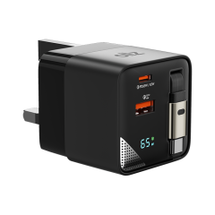 OllZ PowerCube65W Wall Charger 65 Watt USB-C- Black