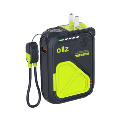 OllZ PowerPack10K Travel Charger Powerbank 10000 mAh 22.5 Watt-Black