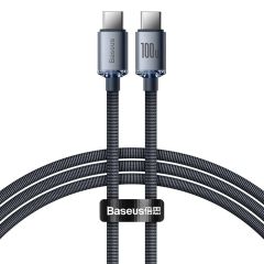 Baseus Crystal Shine Series Fast Charging Cable Type-C To Type-C 100W 1.2m - Black