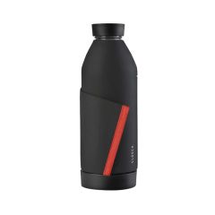 CLOSCA Bottle - BLACK/CORAL