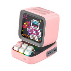 Divoom Ditoo Plus Retro Pixel Art Game Bluetooth Speaker with LED App Control - Pink