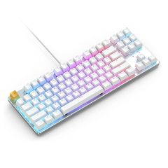 Glorious GMMK RGB Full Size Mechanical Keyboard - White Ice Edition