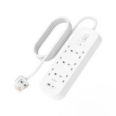 Belkin 6-outlet Surge Protector 18W, USB-A & USB-C Ports, 2M cord