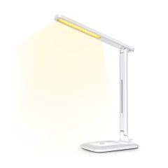 LITOM LED Desk Lamp Eye-Caring Desk Light - White