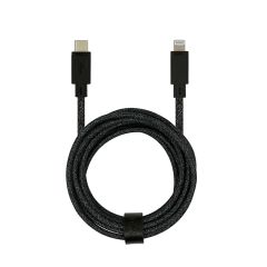 OllZ MFi Premium TPE Housing USB-C to Lightning PD Fast Charge Cable 3m - Black