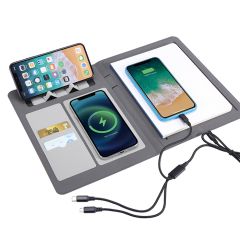 OllZ MultiBook Smart Notebook with Wireless Charger