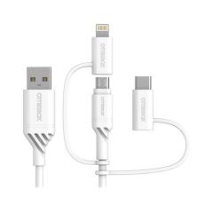 كابل شحن من أوتر بوكس 3x1 USB/MICRO/Lightening/USBC
