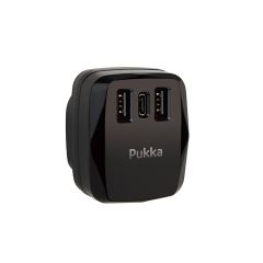 Pukka P.Ac10 Dual USB Ports Charger And One Port USB-C 4.2 A