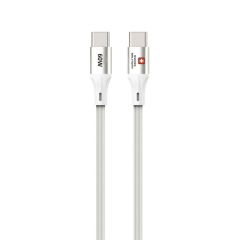  كابل SWISS MILITARY USB-C إلى USB-C ‏1 متر ‏60 واط بريميوم